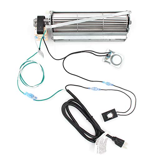 Hongso GFK4 FK4 Kit de ventilador de ventilador de lareira com rolamentos de esferas para Heatilator ndv4236i, Majestic, Castings