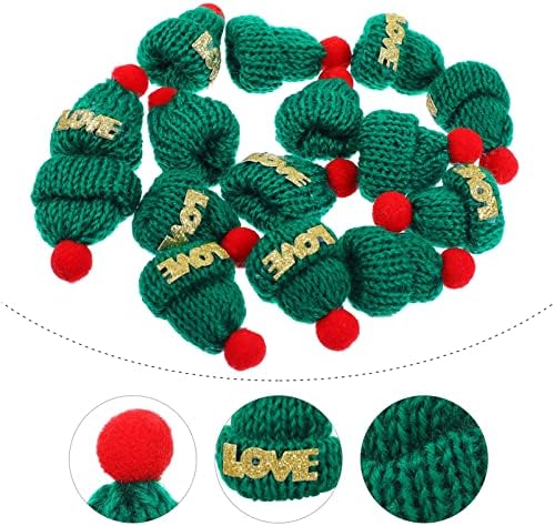 Kisangel Holiday Dinner Hat: Yarn Wool talheres ornamentos de bonecas de animais Acessórios de doces Capas de Papai Noel Cobra