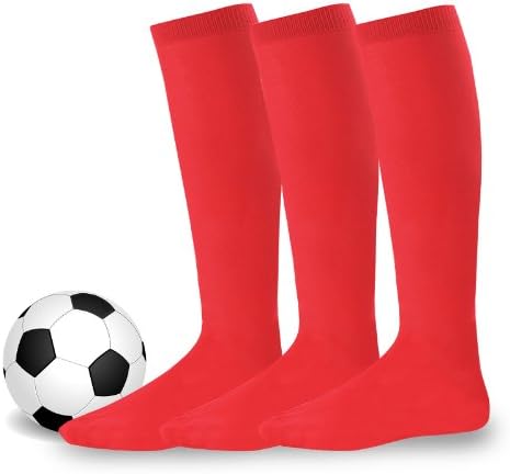 Algodão Unissex Soccer Sports Team Socks 3 pacote para jovens e adultos