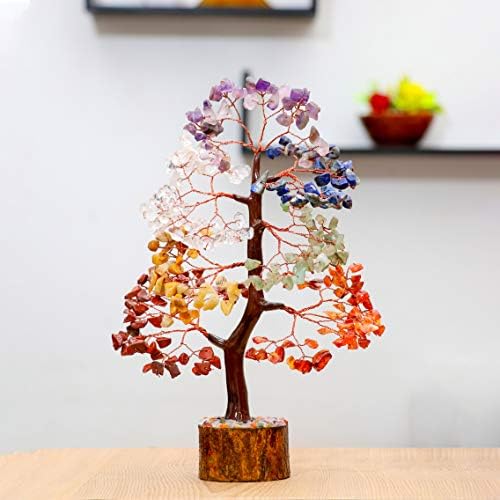 7 Chakra Tree of Life - Árvore de cristal para energia positiva, decoração de feng shui - bomte
