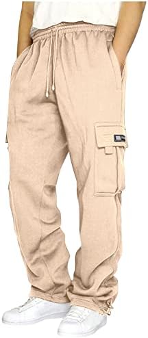 Calça de moletom Fupinoded para homens Grandes e altos Couples Presente Casual Cargo Pants Caminhando Jogadores de Calças