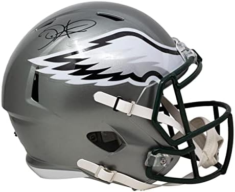 Jalen Hurts assinou o Philadelphia Eagles Réplica em tamanho real flash capacete JSA - Capacetes NFL autografados