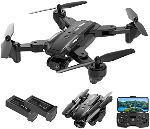 Drone qaqqvq com câmera UHD de 8k para adultos, Quadcopter Auto retornar para casa, siga -me, com 2 baterias 60 minutos de vôo,