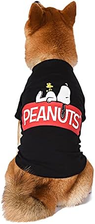 Amendoins para animais de estimação camiseta, x-small | Camisa de cachorro pequeno preto para cães muito pequenos | Camiseta