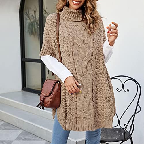 Suéter feminino suéter de coloração sólida manga comprida