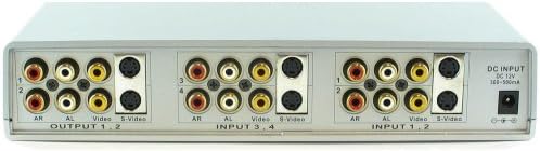 4x2 4: 2 composto RCA S-Video Audio Audio Video Switch Switcher SB-5450