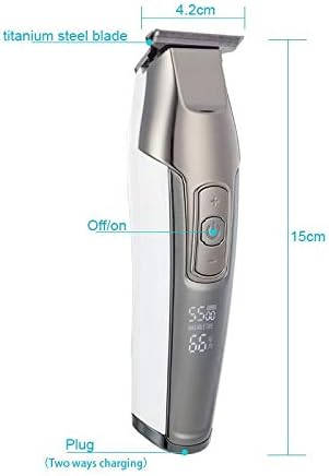 XWWDP CABELO PROFISSIONAL CLIPPER LCD Exibir aparador de cabelo para barbear homens de corte de cabelo elétrico DIY Cutter