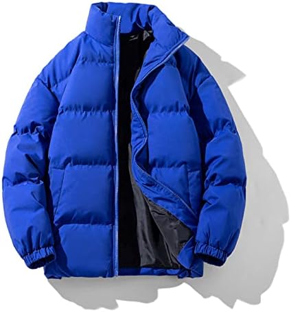 Jaqueta de casacos para baixo masculino de fsakjkee, 2022 de folga de folga casacos de inverno casual cedas de sweat de folga macia