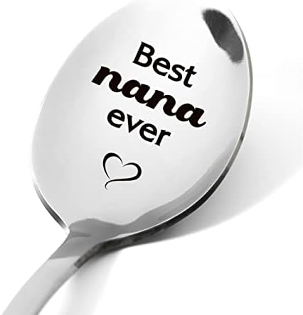 Melhor Nana Ever Spoon - Melhor Presente Nana - Coffee Tea Spoon Grachado Aço Anterior Presente - Vovó Presente para Mulheres Nana Presentes Ideia