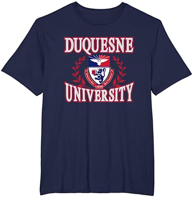 Duquesne Dukes Laurels Marinha Licenciada oficialmente camiseta