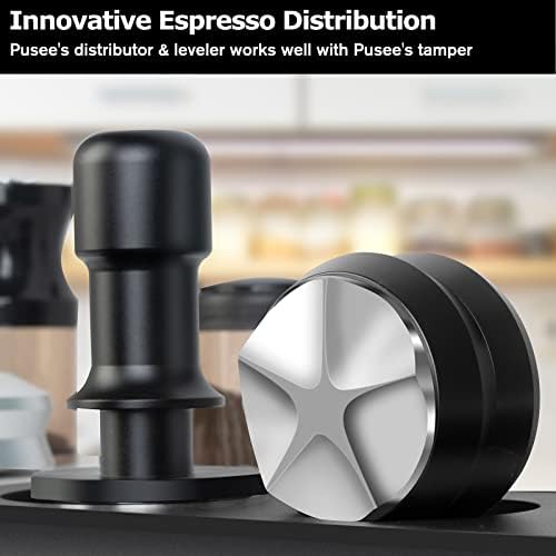 Pusee Coffee Distributor & Leveler, 51mm Distribuidor de café Espresso Coffeer Gravidade ADAPTIVADO ADONENCIAMENTO Distribuidor