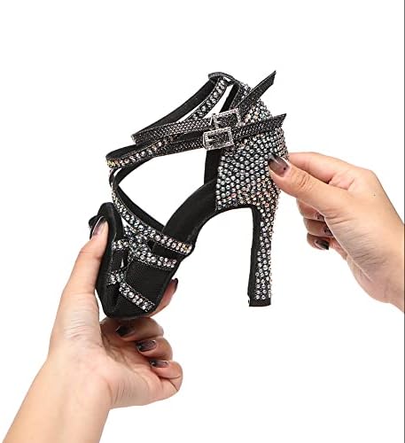 Sapatos de dança de salão de salão YKXLM Profissional para mulheres Salsa Latina Prática Sapatos de Dança