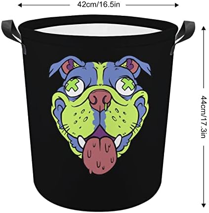 Cabeça de cachorro colorido Cabeça dobrável Cesta de cesta de armazenamento cesto cesto de lavanderia grande cesta de organizadores