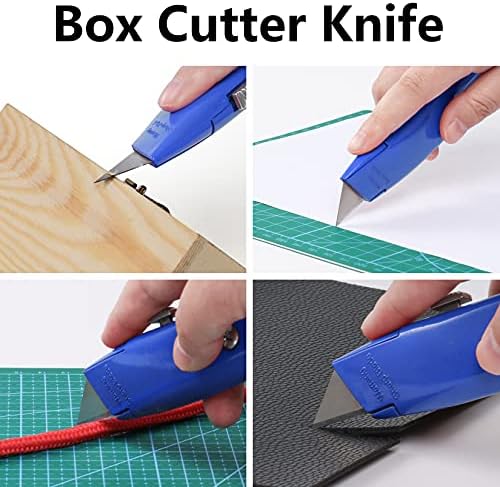 DiySelf 2Pack Utility Knife Cutter Retractable e 100pack Box Cutter Blades