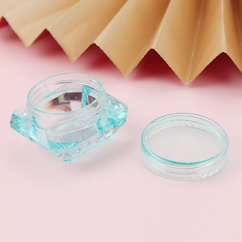 Recipientes pequenos bubago, 50pcs 5g em forma de diamante garrafas de cosméticos para sombras para os olhos Powwewled Jewelry Loção Diy Sample Storage
