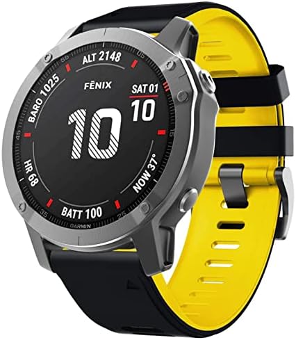 Cinta de pulseira de relógio inteligente de silicone svapo esportivo para Garmin Fenix ​​6x 7 7x 3hr 935 945 abordagem