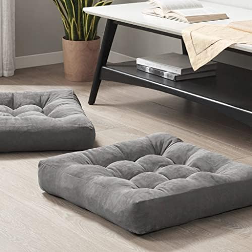 Meditação Almofada de travesseiro de 2, travesseiros grandes quadrados para adultos, almofada de piso de veludo de veludo