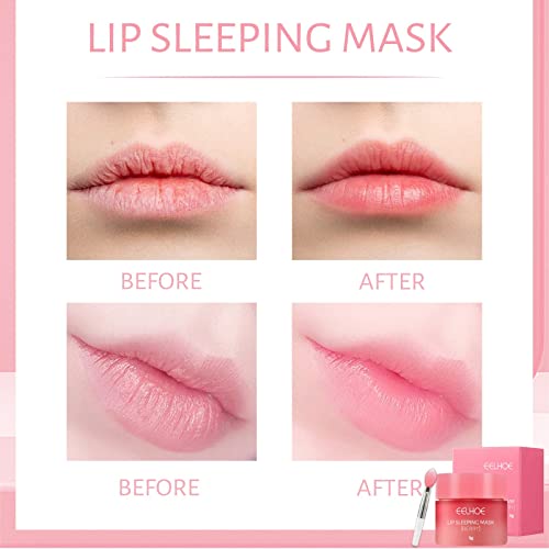 Facotes de maquiagem Conjunto do sono Hidratante Two-one Lip Lip Fade e Care Mask Máscara de pele seca e e mortos de lábios