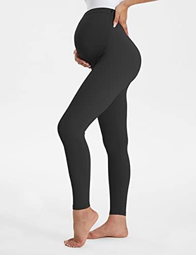 Maternidade feminina de Buttergene Leggings sobre a gravidez de barriga Desgaste ativo Workout Yoga calças de ioga