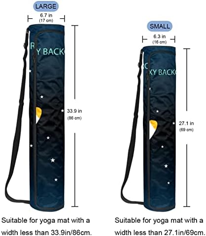 Espaço externo Galaxy Rockets Planet Yoga Mat Carrier Bag com alça de ombro de ioga bolsa de ginástica bolsa de praia