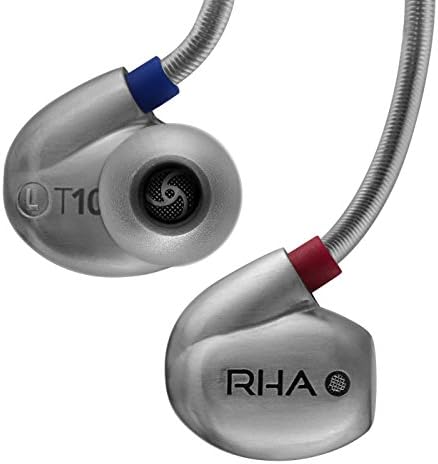 RHA T10 Alta fidelidade, ruído isolando fone de ouvido na orelha