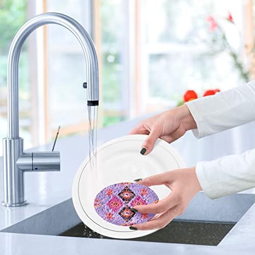 Coikll Purple Magic Eyes Kitchen esponja O odor de limpeza sem arranhão esponja de prato para limpar pratos de limpeza banheiro - 3 pcs