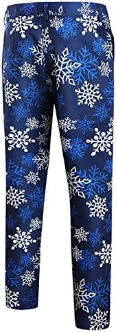 XXBR Christmas de 2 ternos de 27 Suits para homens, Natal Santa Papai Noel Blazer Pants Conjunto de roupas casuais de