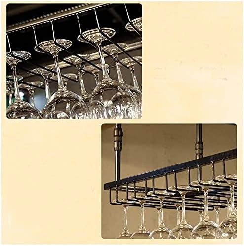 Pendurado teto de vidro de vinho pendurado rack de vinho com suporte de vidro para suspenso de vidro pendurado por copo
