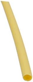 X-Dree 15m 0,06in Interior da poliolefina de poliolefina amarelo do tubo retardador para reparo de arame (15m 0,06in