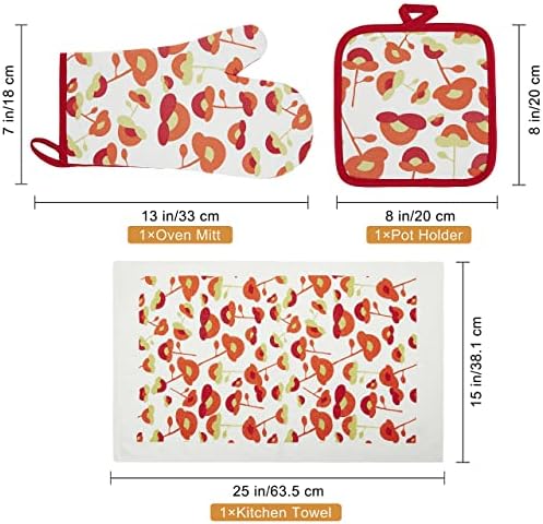 Mittas de forno e panelantes prisões Towles Conjunto algodão para perfeita para presentes, cozimento e cozimento diário resistente