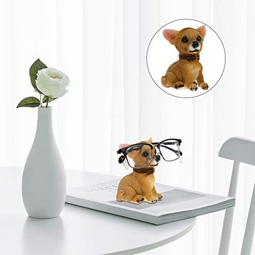 Alipis Women Glasses Glasses Dogs Holder Resin Puppy Sunglass Display Stand, Epyeglass Holder Display Stands Animal Design