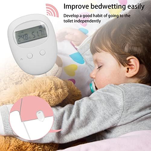 Alarme sem fio para meninos e meninas, alarmes de xixi sem fio recarregáveis ​​USB com sons e vibração, sistema de alarme