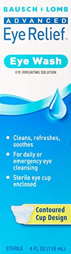 Tamanho da lavagem dos olhos B&L 4Z Bausch e Lomb Avançado Olhos Alívio, Solução de Irrigação para Lavagem para Olhos