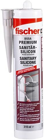 DP Fischer 53101 Silicone sanitário DSSA W, silicone para vedação e rejunte em áreas sanitárias e de cozinha, cartucho