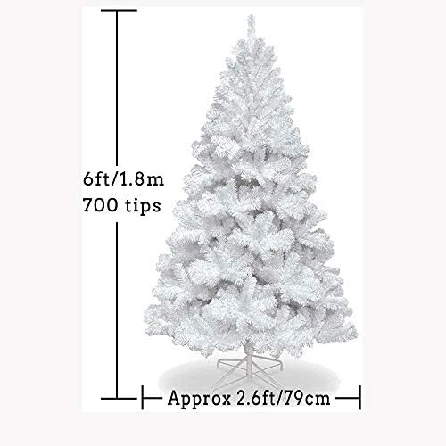 Treça de Natal Shypt White Realista Ramos Natural Pinheiro Árvore de Natal Retardador de Fogo Artificial Com Metal Stand