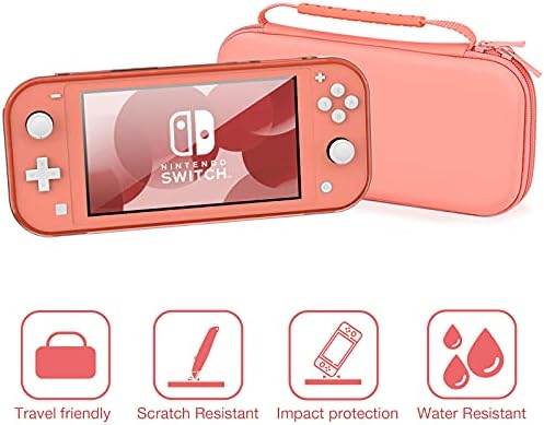 Heystop Compatível com caixa de transporte de switch lite, caixa de lite com soft tpu protetor case de protetora