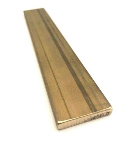 Brass de barra plana de latão 3/8 x 1 x 6 C360 Metal retângulo extrudado - 1pc