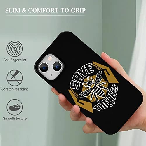 Salve a capa de telefone anti-arranha das abelhas compatível com o iPhone 13 Protetive Shell Trendy Design