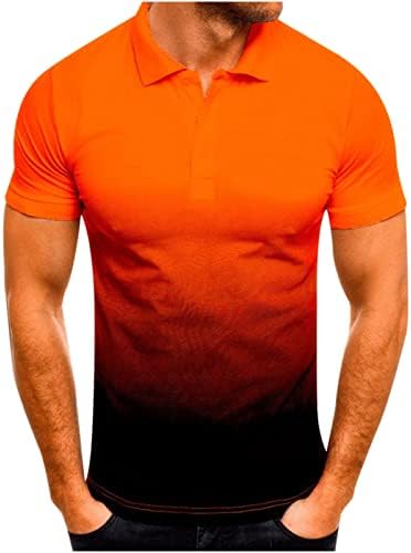 Camisas de polo masculinas usam camisas de golfe casuais de manga curta casual, pólo umidade de umidade de tênis de colarinho de
