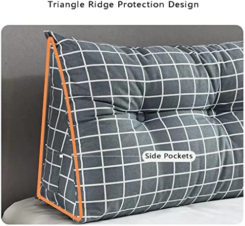 Leitura de travesseiro de cunha de encosta para cabeceira, travesseiro de cabeceira triangular de cunha, travesseiros