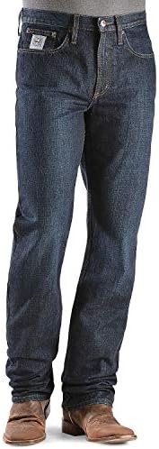 Cinch Men's Silver Label Dark Wash Slim Jeans Stone escuro 31W x 32L