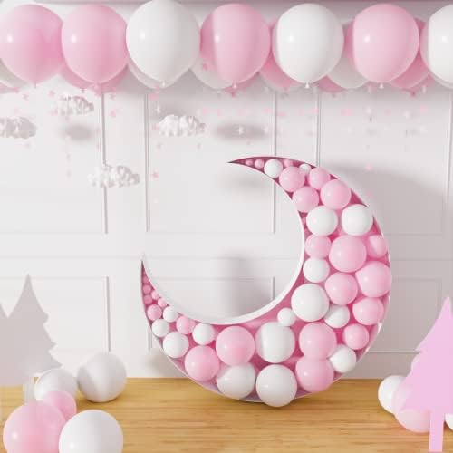 Balões de festa de látex brancos 12 polegadas - balões brancos de 100 pack para arco de balão, kit de guirlanda de balões brancos pastel para aniversário, chá de bebê, noivado, decorações de festa de formatura