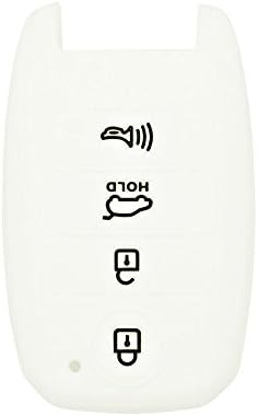 Segaden Silicone Capa Protetor Caso Sket On Sket Jacket Compatível com Kia 4 Button Smart Remote Key FOB CV2155 Pink