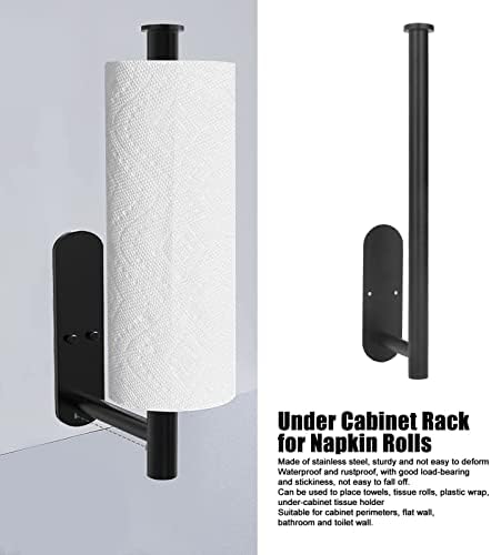 Rolo de papel Toalheiro de toalheiro de aço inoxidável Toalha de papel pendurada para cozinha para o banheiro