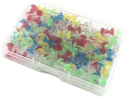 300pcs Thumb Tacks Mapa Marcador de push Pins, ROVA CARTY MAPA TACHS PUNHOS PINS PUNHO DE COLORE