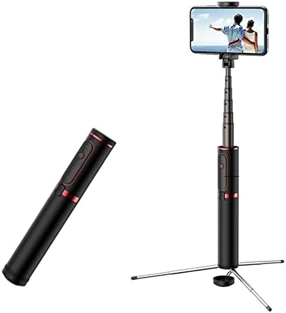 Purrre Bluetooth Remote Control Selfie Stick, Stand Live Broadcast, Tripé, Mini Selfie Telescópico portátil Selfie Stick Stick