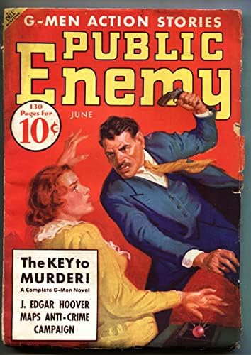 Inimigo público // junho de 1936 // hero pulp // raro // capa violenta