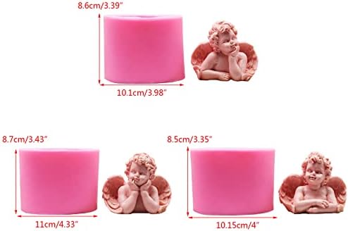 3d Angel Silicone Candle Molde Creative Baking Bolo Moldes Resina Crafts Casting Molde