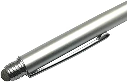Caneta de caneta de ondas de ondas de caixa compatível com lynx hilo com USB - preto - caneta capacitiva dualtip, caneta de caneta de caneta capacitiva de ponta de ponta de fibra - prata metálica de prata metálica