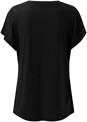 Tops femininos Plus Tamanho do verão Manga curta de verão VSshirt listrado de pescoço listrado tshirt listrado